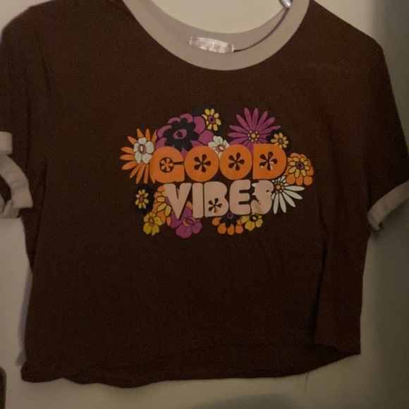 Other - Brown large good vibes top
